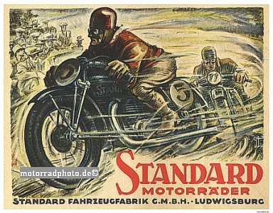 Standard Motorrad Plakat Entwurf  1930  st-po01