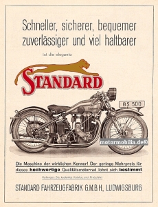 Standard Motorrad Plakat Entwurf 1929  st-po04