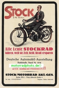 Stock Motorcycle Poster Motiv 1925    sto-p01