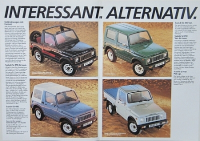 Suzuki SJ 410 Prospekt  12 Seiten 1984 suz-sj-op842