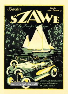 Szawe Automobil Plakat Entwurf 1923 szawe-po04