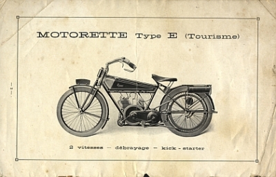 Preview: Terrot Motorrad Bedienungsanleitung Typ E 1921-25  12 Seiten  ter-bal23