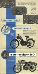 Preview: Thomann Motorrad Prospekt 8 Seiten 1955  thom-p55