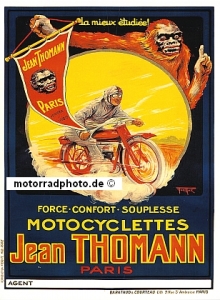 Jean Thomann Motorcycle Poster Motiv 1925   thom-po01