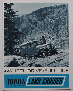 Toyota Landcruiser Prospekt  FJ  6 Seiten  1967 USA   Toyo-LC-67US