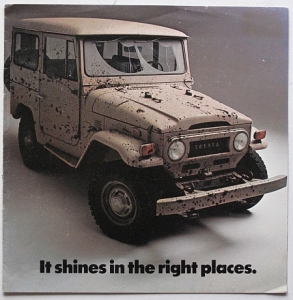 Toyota Landcruiser Prospekt  FJ  8 Seiten  1973 USA   Toyo-LC-73US