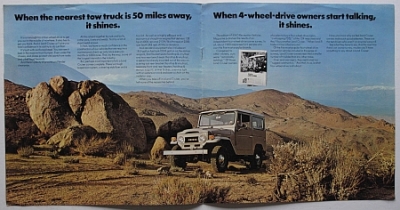Preview: Toyota Landcruiser Brochure  FJ  8 Sides  1973 USA   Toyo-LC-73US