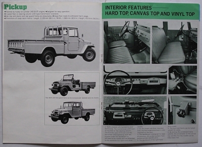Preview: Toyota Landcruiser FJ  Brochure  12 Sides  1968 USA   Toyo-LC-68US