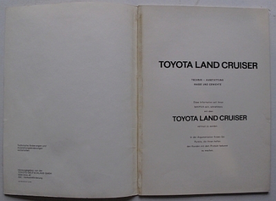 Preview: Toyota Landcruiser BJ/FJ Dealer Information 1973 48 Sides   Toyo-LC-HM-76D