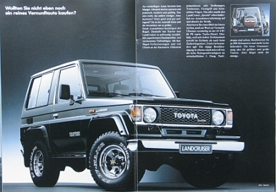 Preview: Toyota Landcruiser Prospekt 30 Seiten 3.1990 toyo-lc-op90 Preview: Toyota Landcruiser Prospekt 30 Seiten 3.1990 toyo-lc-op90
