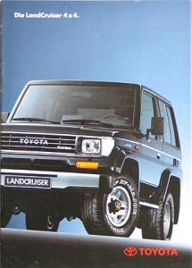 Toyota Landcruiser Brochure 24 Pages 3.1991  toyo-lc-op91