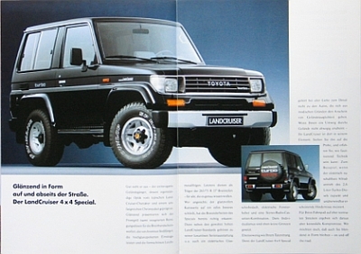 Toyota Landcruiser Brochure 24 Pages 3.1991  toyo-lc-op91