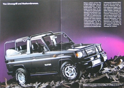 Preview: Toyota Landcruiser Accessories Brochure 16 Pages 11.1988  toyo-lc-op88