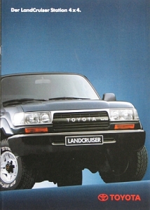 Toyota Landcruiser Prospekt  28 Seiten  1.1992   toyo-lc-op922