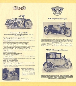 Preview: Triumph Werke Nuernberg TWN, Motorrad Prospekt 1926   triu-op261