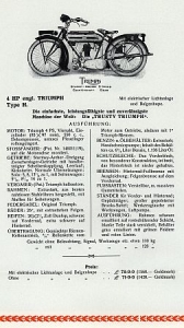 Preview: Triumph GB Motorrad Prospekt  10 Seiten  1924 triu-p24