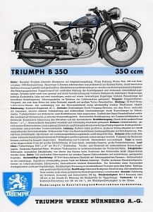 Preview: Triumph TWN Motorrad Prospekt 4 Seiten 1936   twn-p364