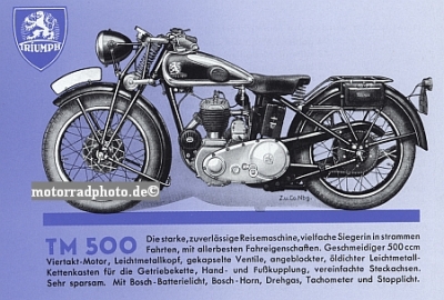 Preview: Triumph TWN Motorrad Prospekt 12 Seiten 1936   twn-p362