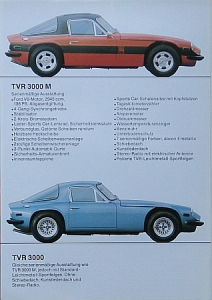 Preview: TVR Automobil Prospekt Typ 3000 M 1976  tvr-op761 Preview: TVR Automobil Prospekt Typ 3000 M 1976  tvr-op761