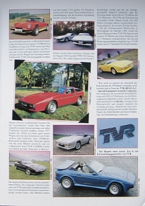 TVR Automobil Prospektmappe  1986 tvr-op861