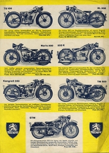 Preview: Triumph TWN Motorrad Prospekt 2 Seiten 1935   twn-p353