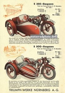 Preview: Triumph TWN Motorrad Prospekt 4 Seiten 1935   twn-p351