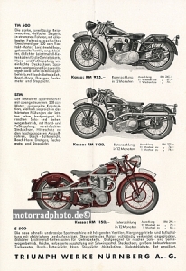 Preview: Triumph TWN Motorrad Prospekt 6 Seiten 1937   twn-p372