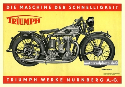 Triumph TWN Motorrad Plakat Typ SKK 350        twn-po01