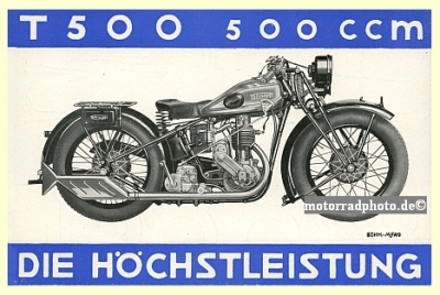 Triumph TWN Motorcycle Poster TM 500   twn-po02-33