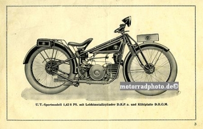 UT Motorrad Prospekt  8 Seiten  1927 ut-p27