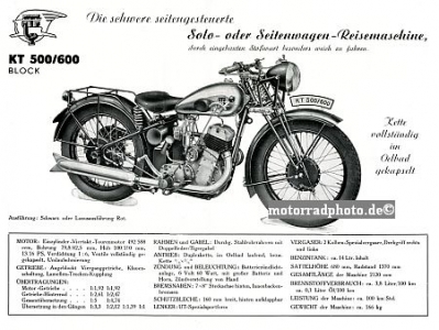 UT Motorcycle Brochure 8 Pages 1937 ut-p37