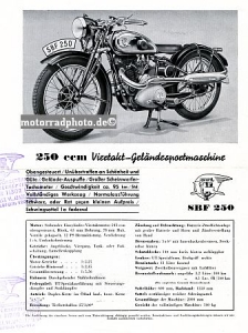 UT Motorrad Prospekt 4 Seiten  1939 ut-p39