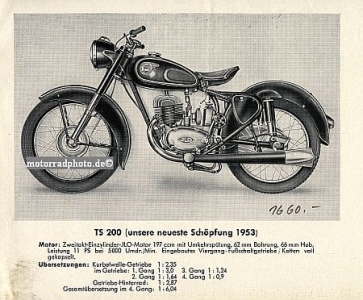 Preview: UT Motorrad Prospekt 4 Seiten 1953 ut-p53-2