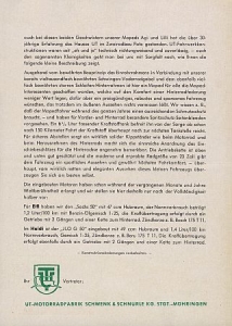 Preview: UT Motorrad Prospektblatt  2 Seiten 1956   ut-p56-3