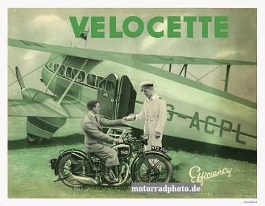 Velocette Motorrad Plakat  1935   velo-po02