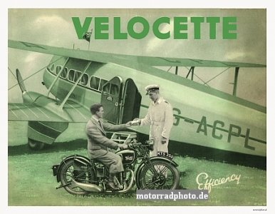 Velocette Motorrad Plakat  1935   velo-po02