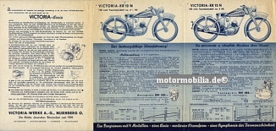 Victoria Motorrad Prospekt  1940