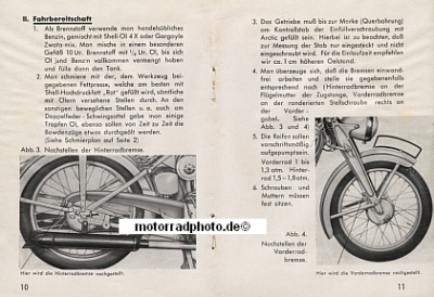 Preview: Victoria Motorrad Betriebsanleitung KR 20/25  1937  vic-bal20