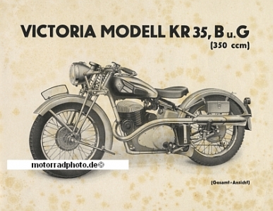 Preview: Victoria Motorrad Betriebsanleitung KR 35 B/G  1935  vic-bal35bg