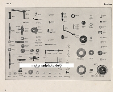 Preview: Victoria Motorrad Ersatzteilliste KR 20/25 Aero  1950  vic-etl20/25