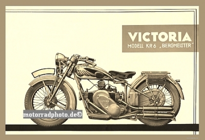 Victoria Motorrad Plakat KR 6 um 1930   vic-po05