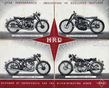 Preview: Vincent HRD Motorrad Prospekt 8 Seiten 1948 vin-p48