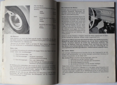 Volkswagen Beetle Manual of use  08.1959  vw-BA59