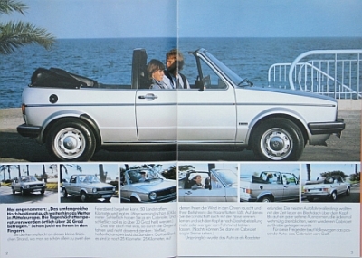 Preview: VW Golf I Brochure Convertible 1.1982  vw-gop82 Preview: VW Golf I Brochure Convertible 1.1982  vw-gop82
