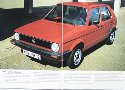 Preview: VW Golf I Brochure 8.1982  vw-gop822 Preview: VW Golf I Brochure 8.1982  vw-gop822
