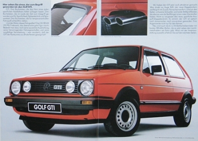 VW Golf II Brochure GTI 1.1985  vw-gop85