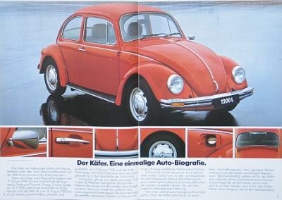 VW Beetle Brochure Type 1200 L 8.1982 vw-kop82