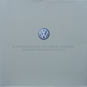 VW Volkswagen Automobil Haendlerprospektmappe Typ Pheaton 2.2002  vw-op021