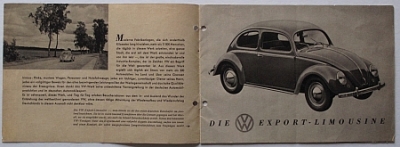 Preview: Volkswagen Sales Brochure 1950 original!!!      vw-op50 Preview: Volkswagen Sales Brochure 1950 original!!!      vw-op50