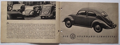 Volkswagen Prospekt 1950 original!!!      vw-op50